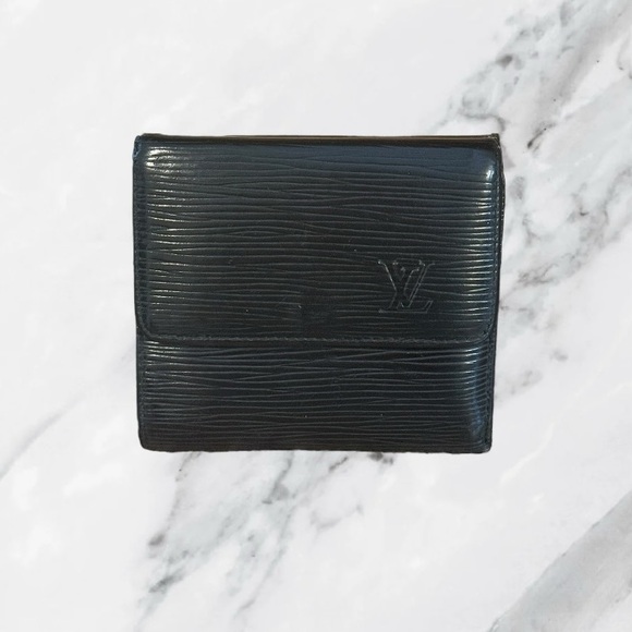 Louis Vuitton Black Epi Leather Bifold Wallet - Picture 1 of 13